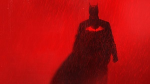 The Batman, 2022 Movies, DC Comics, Red background, DC Superheroes, 4K wallpaper