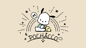 Pochacco, Cute cartoon, Minimalist, 4K wallpaper