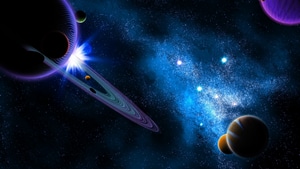 Saturn, Digital Universe, Planets, , 4K wallpaper